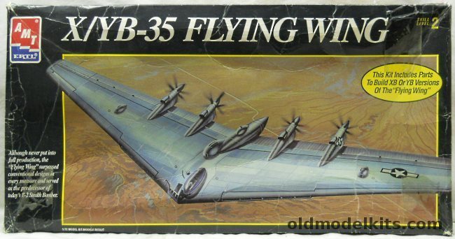 AMT 1/72 X/YB-35 Flying Wing - Builds The XB-35 Or YB-35, 8615 plastic model kit